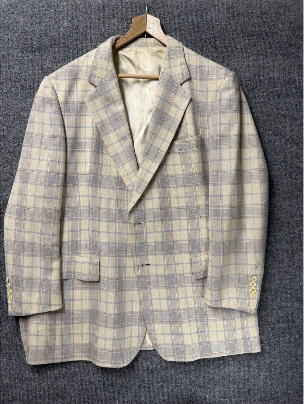 Christian Dior Designed Plaid Blazer Hart Schaffner & Marx Wallach’s So Nice